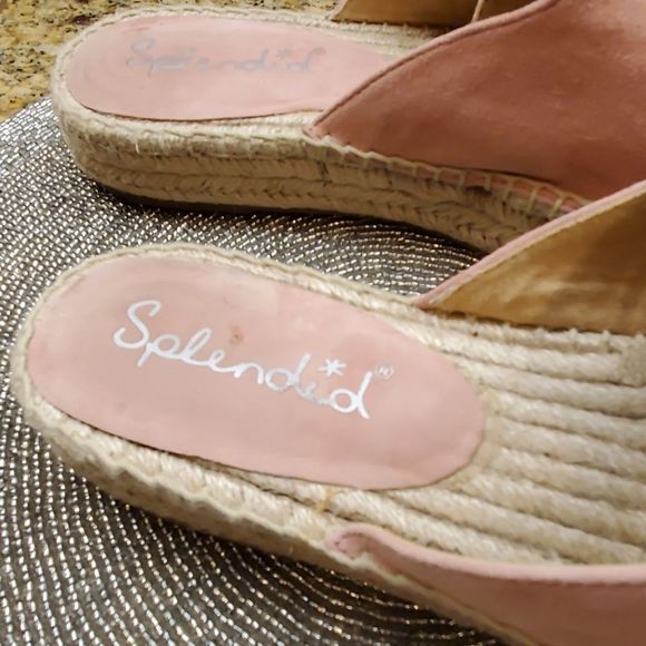 SOLD!! SPLENDID Franci Suede Slides - Size 9 - Picture 4 of 6